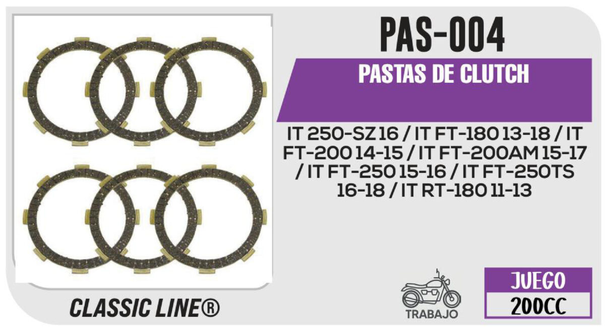PASTAS DE CLUTCH