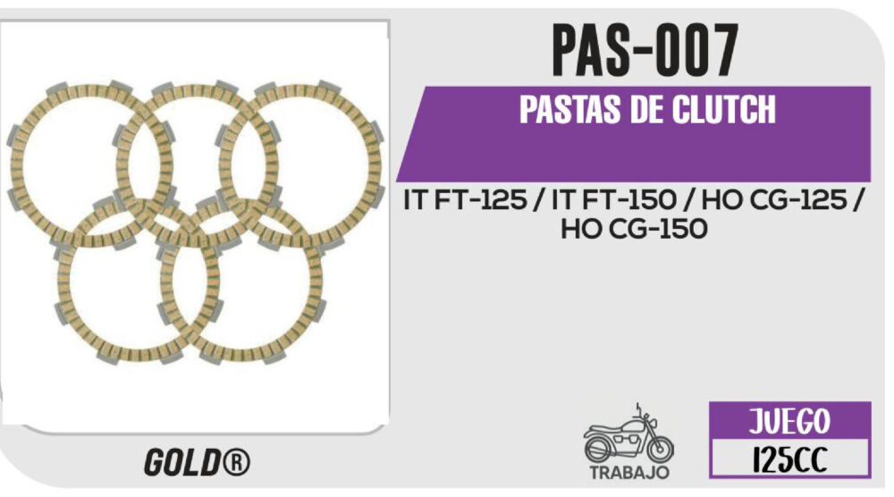 PASTAS DE CLUTCH PAPER BASE
