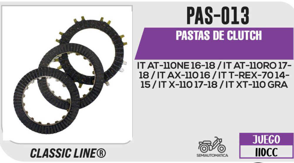 PASTAS DE CLUTCH