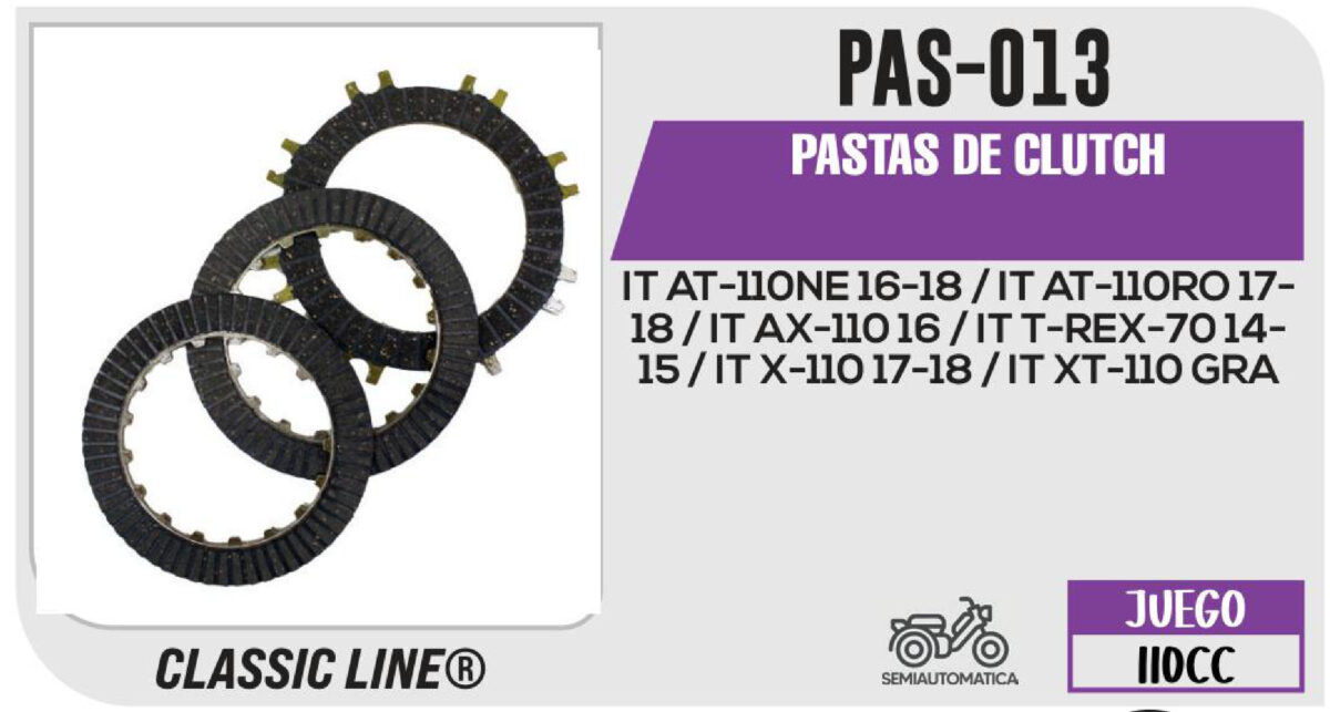 PASTAS DE CLUTCH