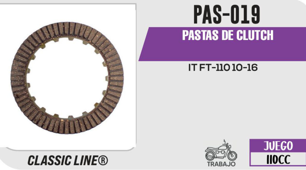 PASTAS DE CLUTCH