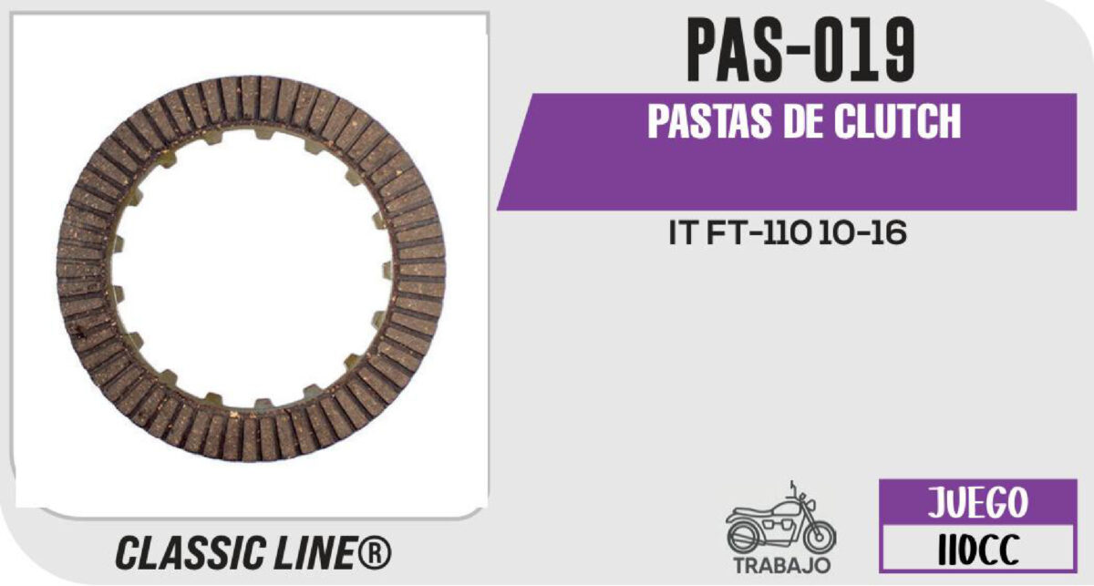 PASTAS DE CLUTCH