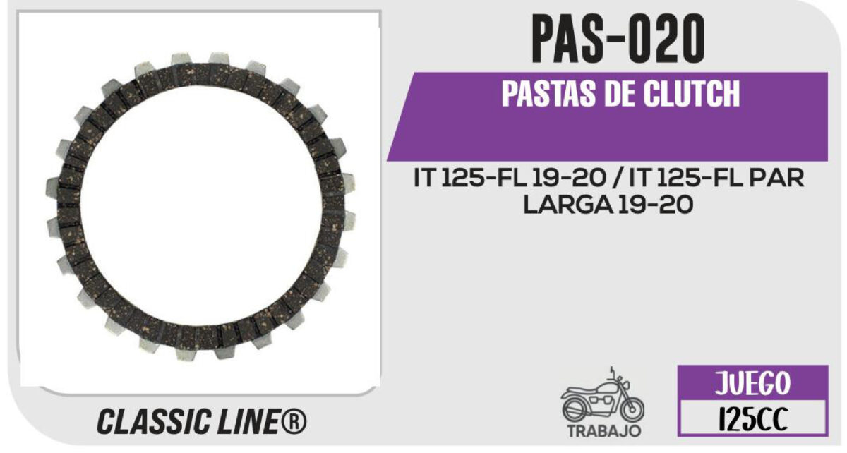 PASTAS DE CLUTCH