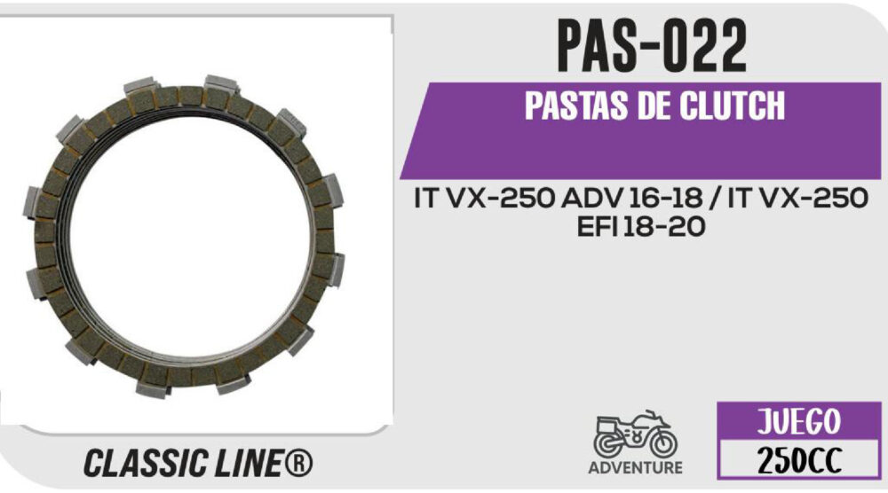 PASTAS DE CLUTCH