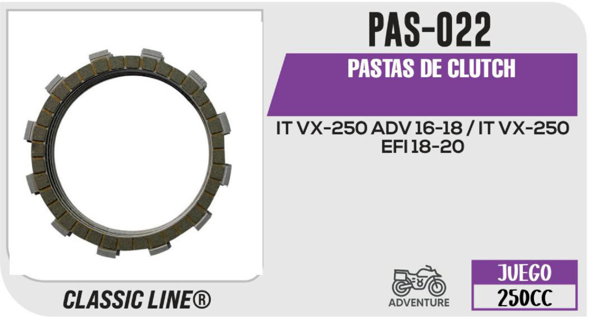 PASTAS DE CLUTCH