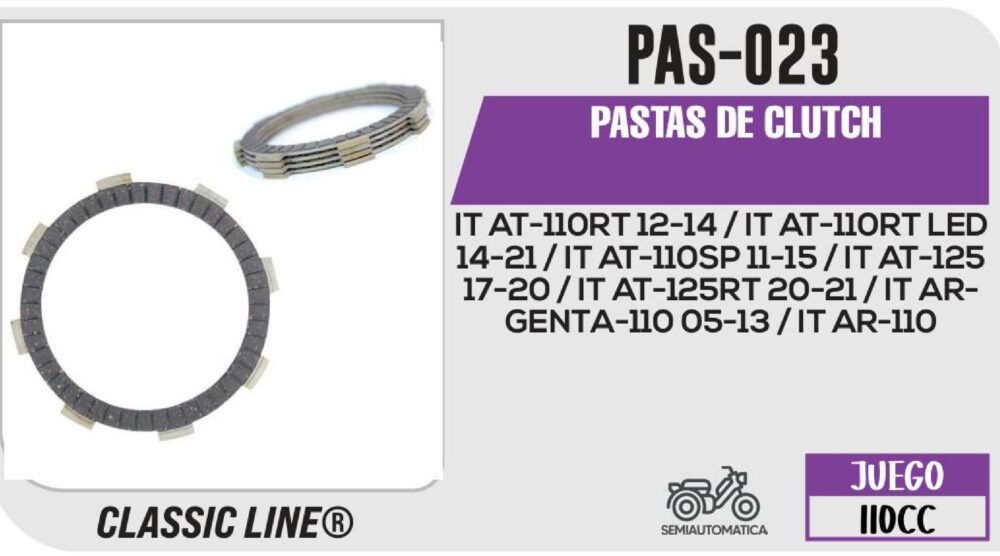 PASTAS DE CLUTCH