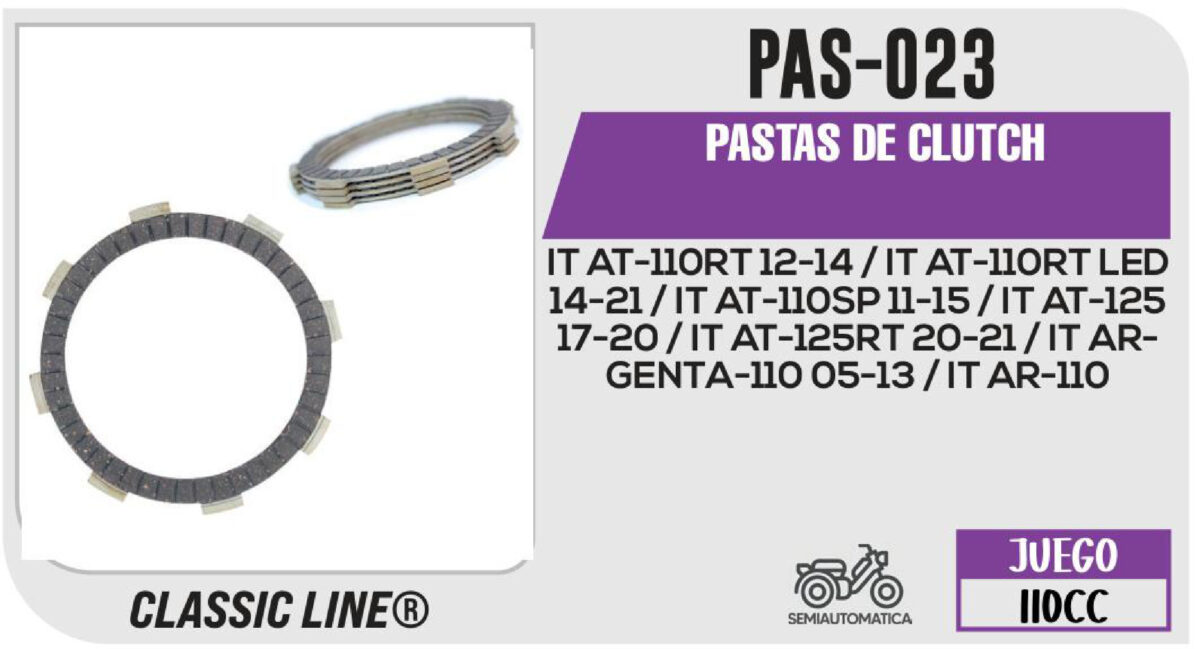 PASTAS DE CLUTCH