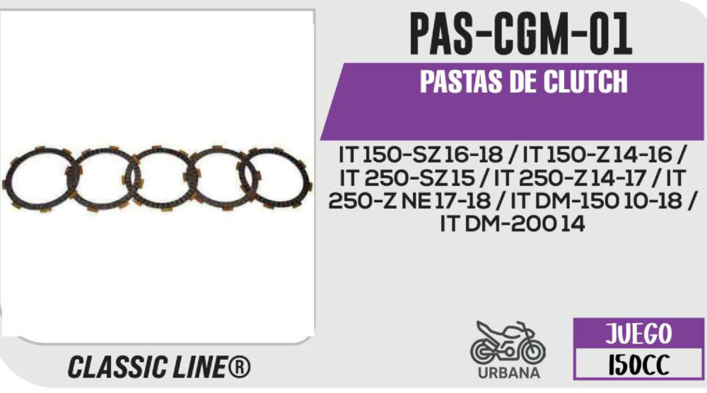 PASTAS DE CLUTCH