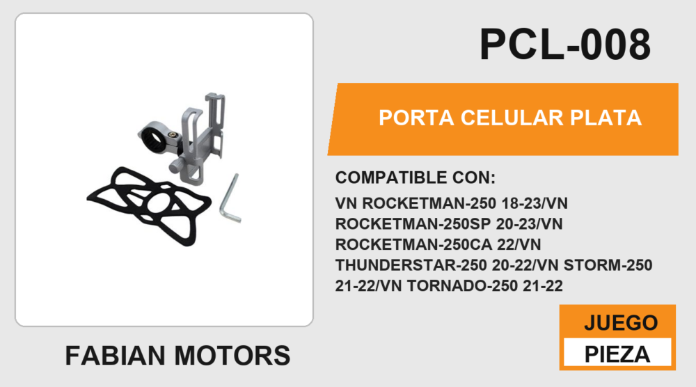 PORTA CELULAR PLATA