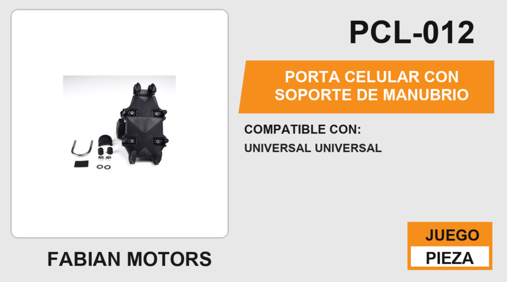 PORTA CELULAR CON SOPORTE DE MANUBRIO