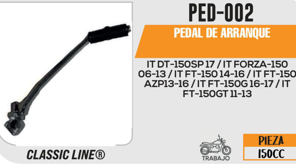 PEDAL DE ARRANQUE CROMADO