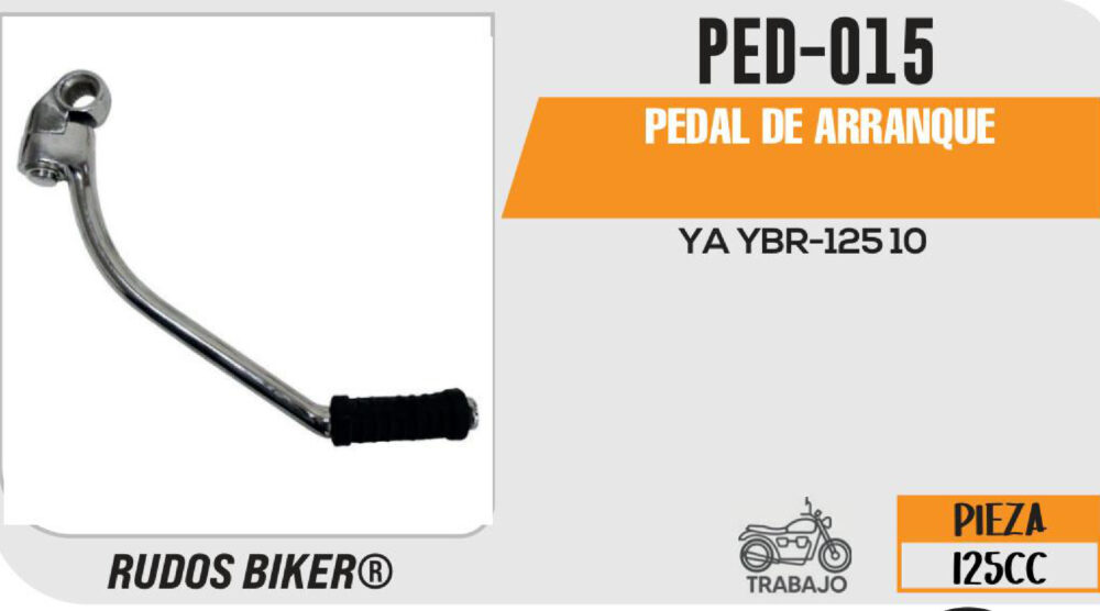 PEDAL DE ARRANQUE CROMADO