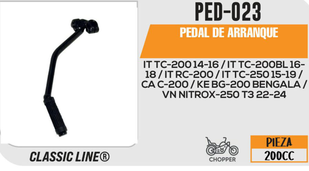 PEDAL DE ARRANQUE NEGRO