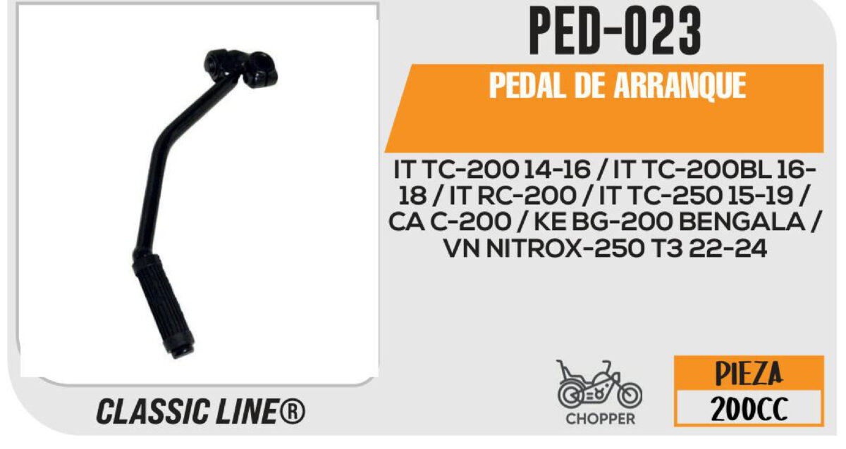 PEDAL DE ARRANQUE NEGRO