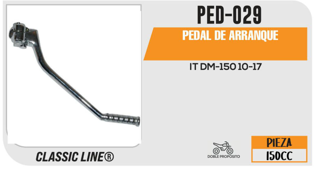 PEDAL DE ARRANQUE CROMADO
