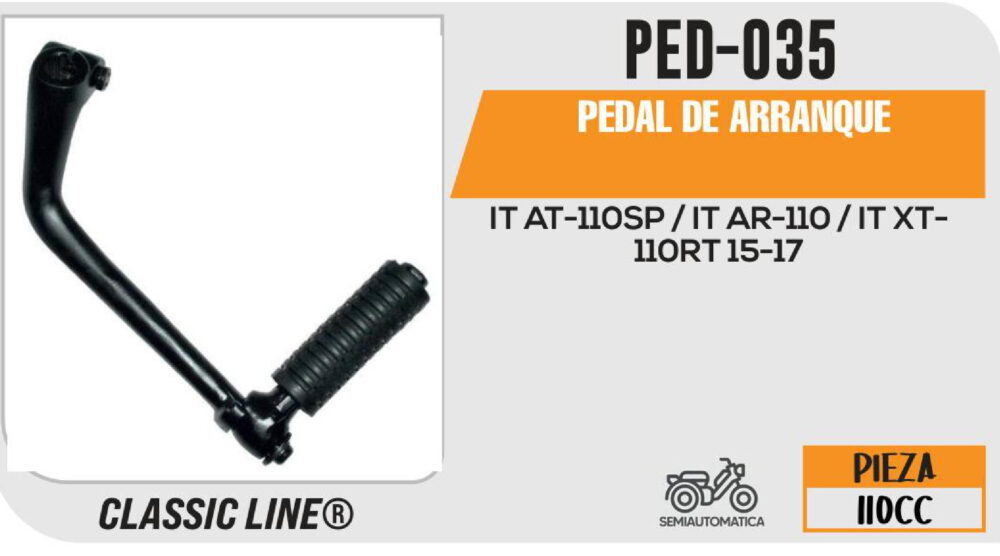 PEDAL DE ARRANQUE NEGRO