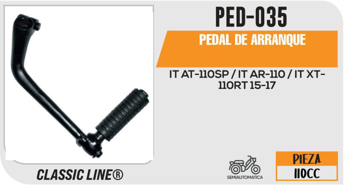 PEDAL DE ARRANQUE NEGRO