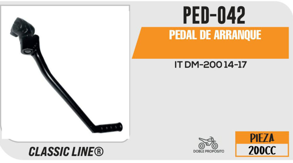 PEDAL DE ARRANQUE NEGRO