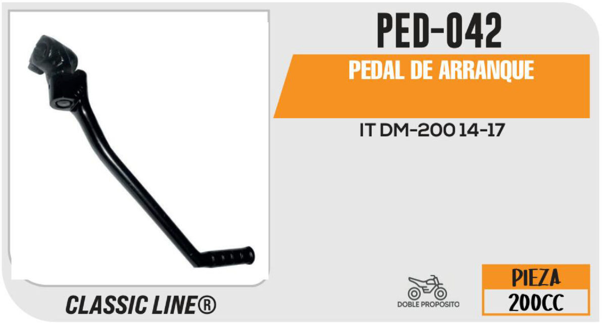 PEDAL DE ARRANQUE NEGRO
