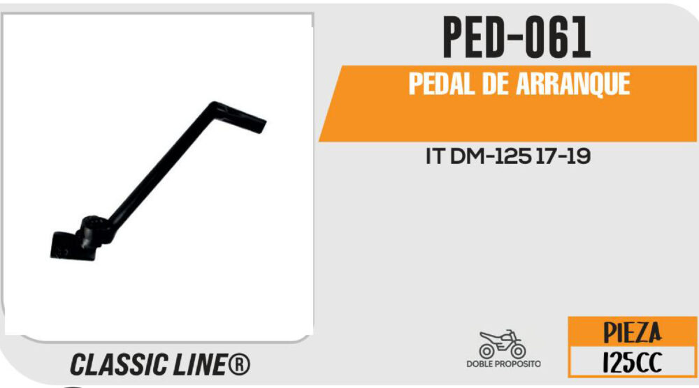 PEDAL DE ARRANQUE NEGRO