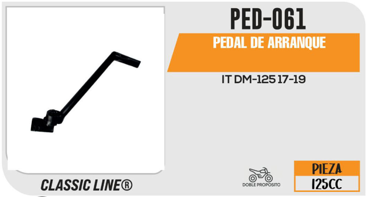 PEDAL DE ARRANQUE NEGRO