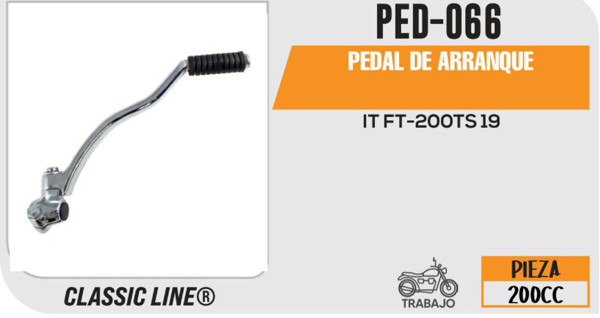 PEDAL DE ARRANQUE CROMADO
