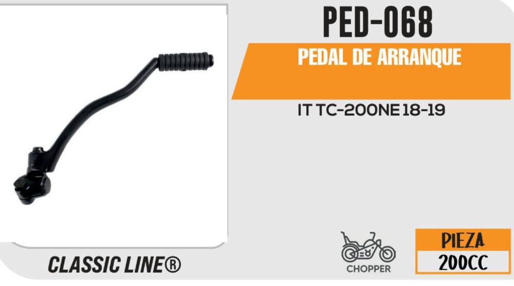 PEDAL DE ARRANQUE NEGRO