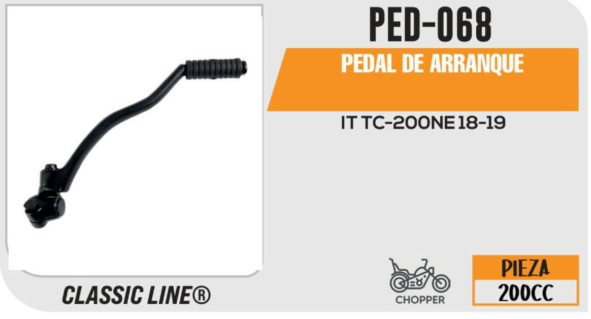 PEDAL DE ARRANQUE NEGRO