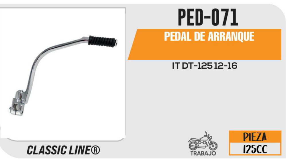 PEDAL DE ARRANQUE CROMADO
