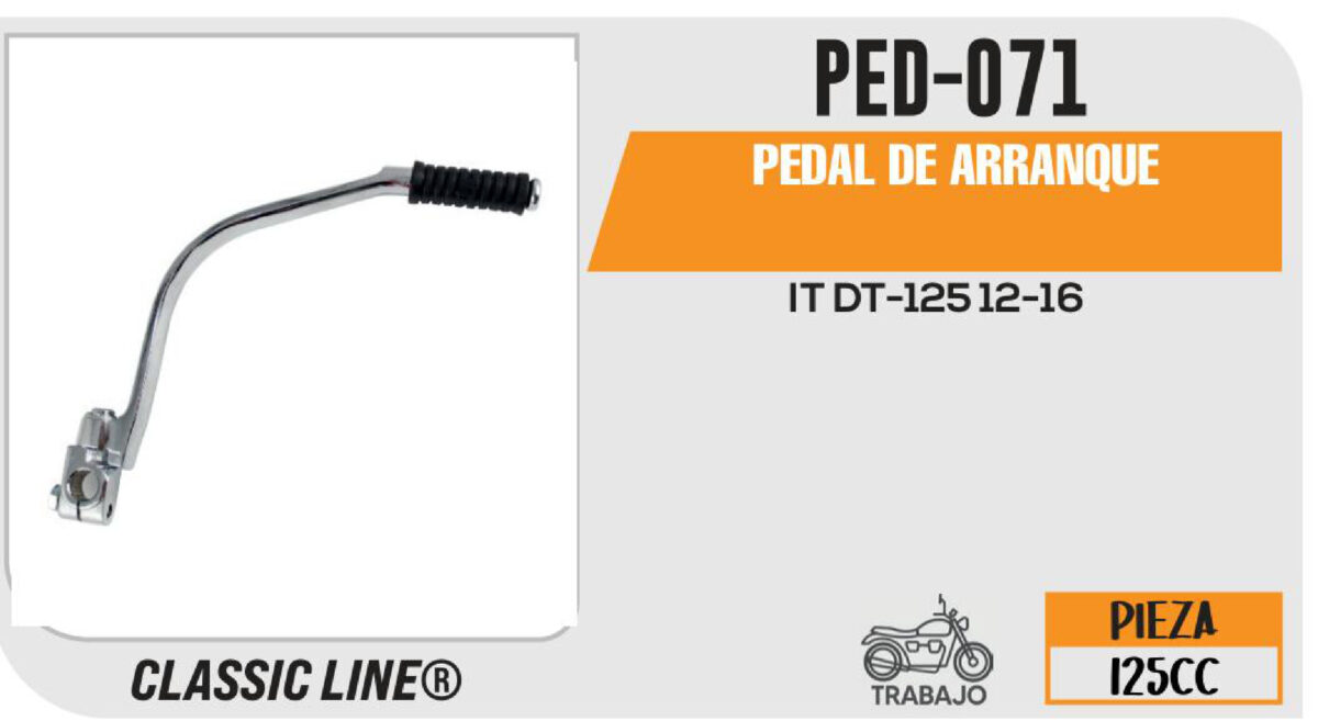 PEDAL DE ARRANQUE CROMADO