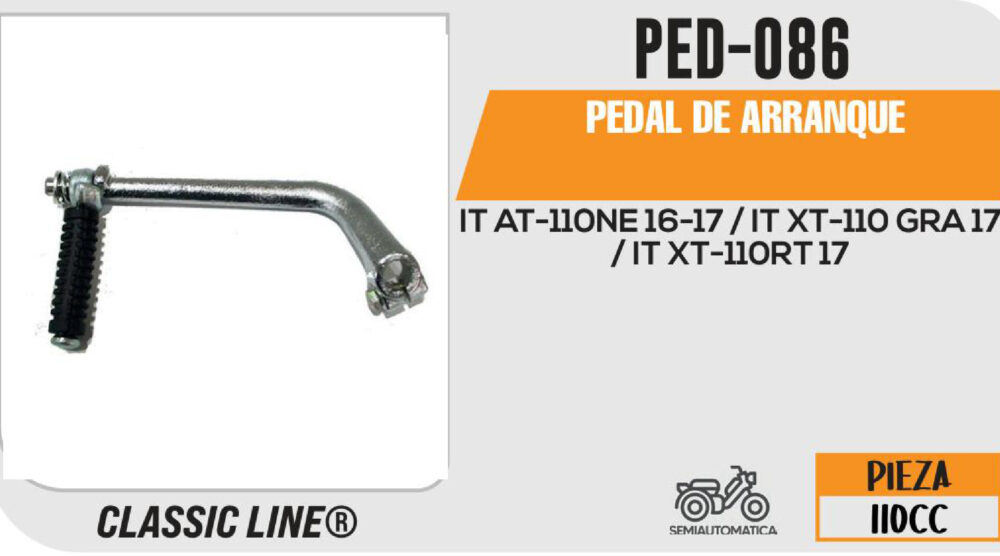 PEDAL DE ARRANQUE CROMADO