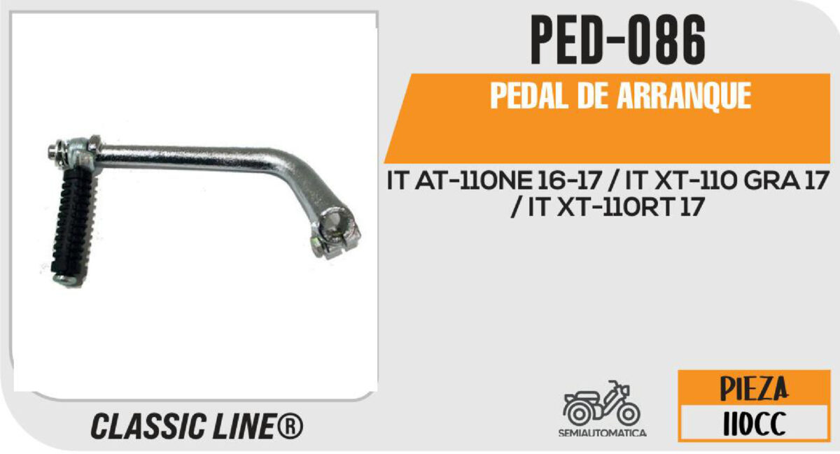 PEDAL DE ARRANQUE CROMADO