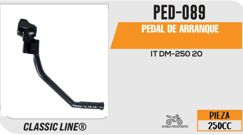 PEDAL DE ARRANQUE NEGRO