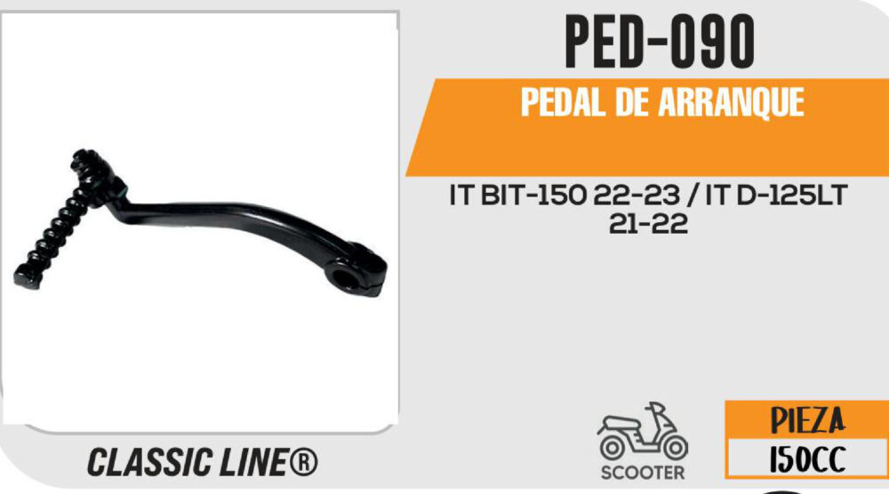PEDAL DE ARRANQUE NEGRO