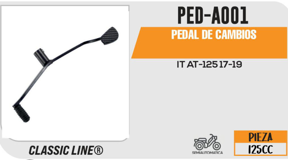 PEDAL DE CAMBIOS NEGRO
