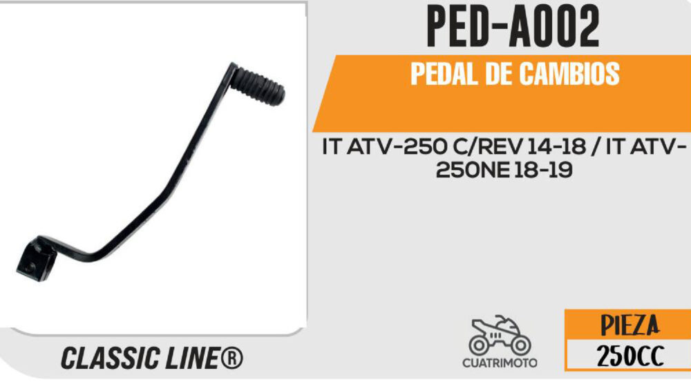 PEDAL DE CAMBIOS NEGRO