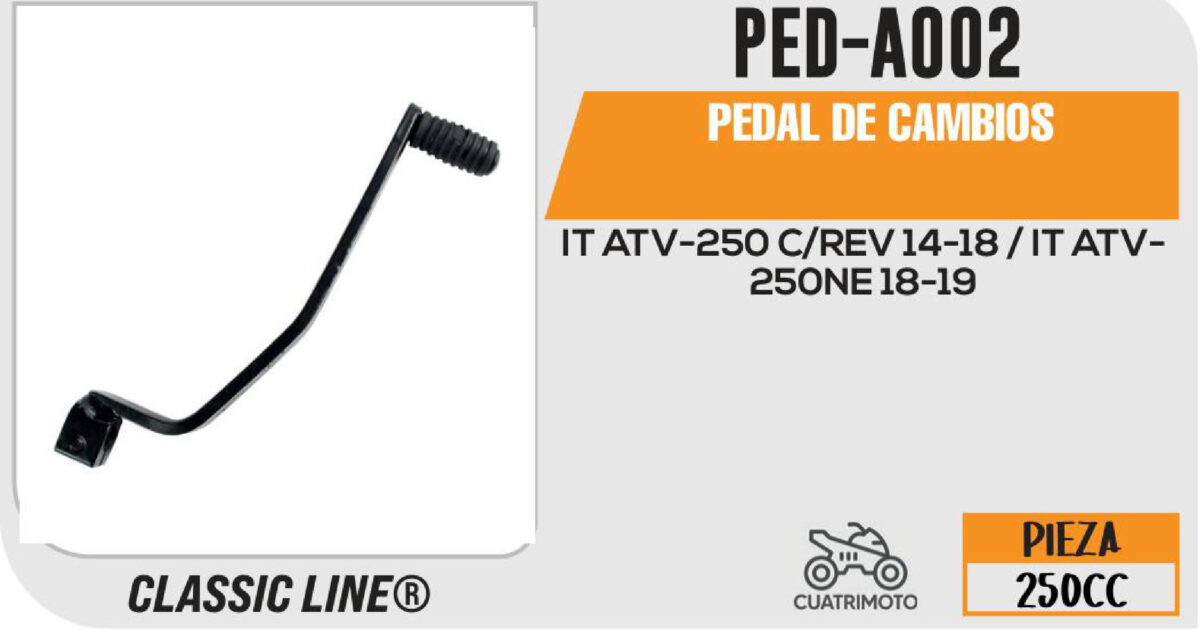 PEDAL DE CAMBIOS NEGRO