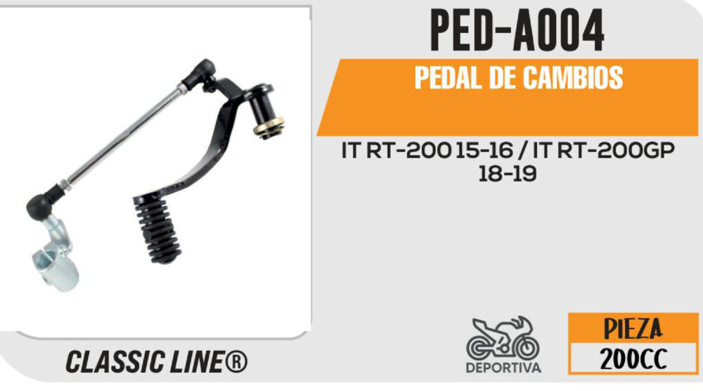 PEDAL DE CAMBIOS NEGRO