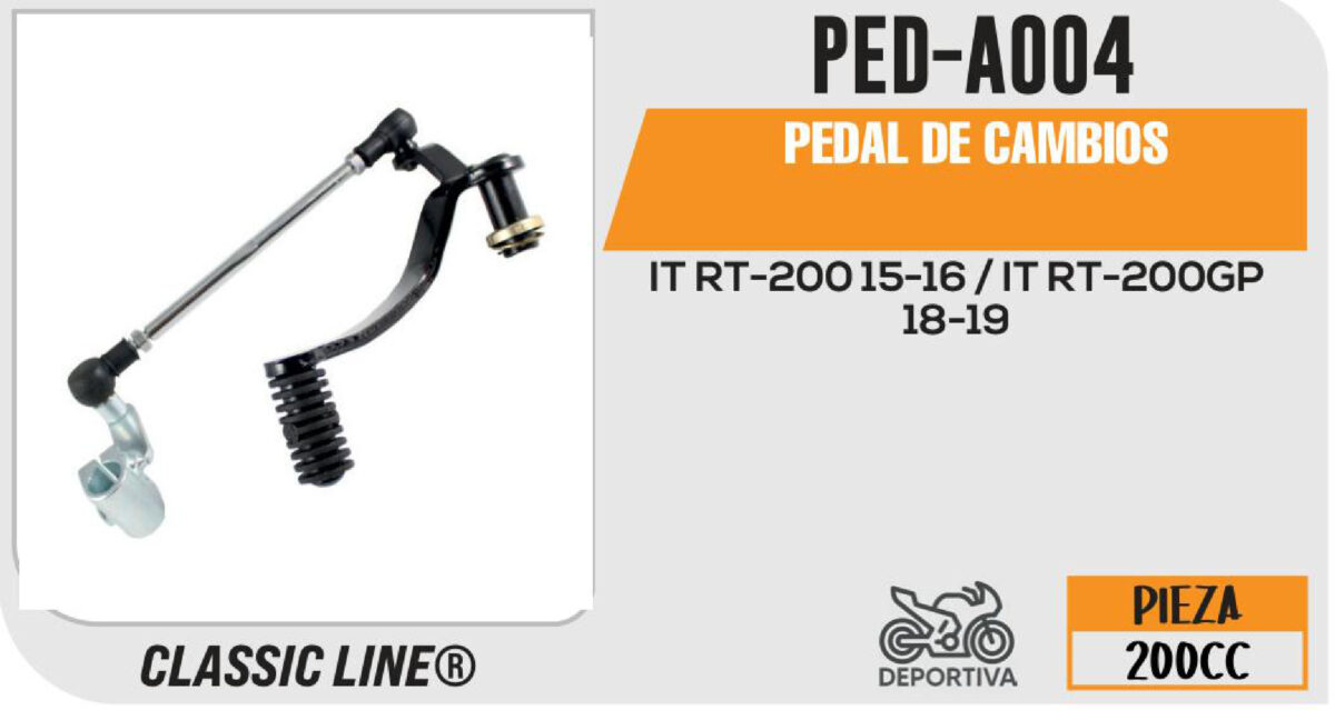 PEDAL DE CAMBIOS NEGRO