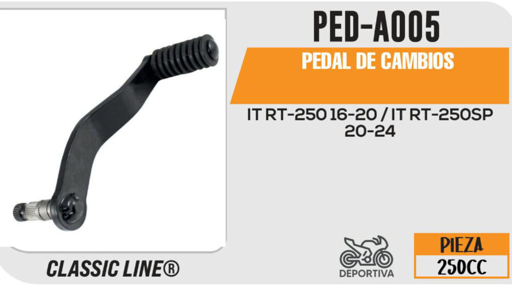 PEDAL DE CAMBIOS NEGRO