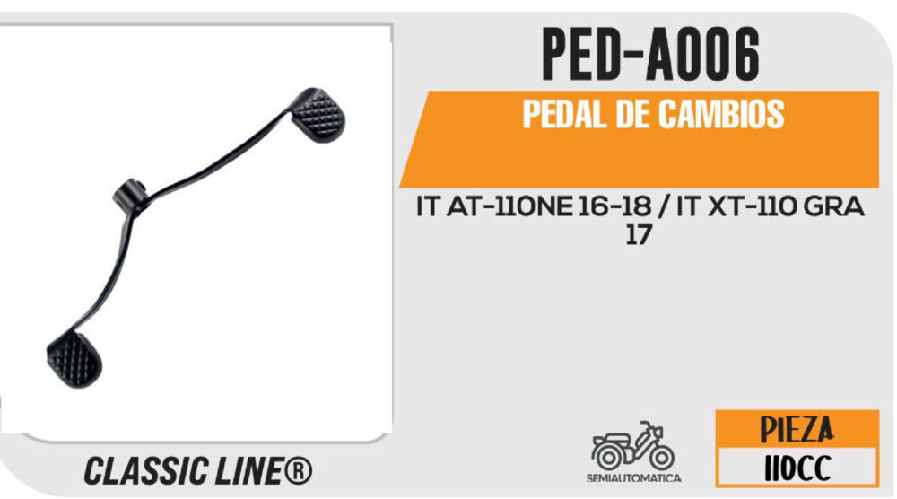 PEDAL DE CAMBIOS NEGRO