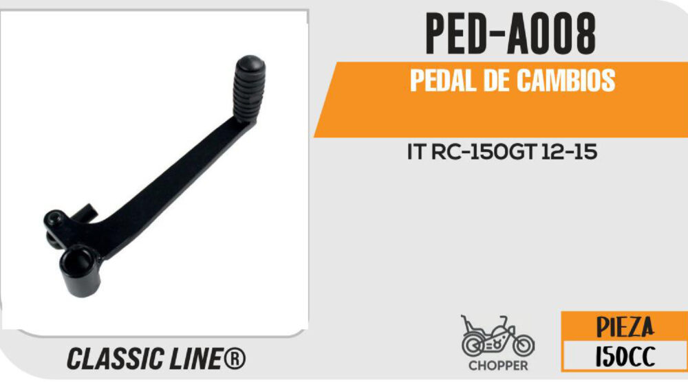 PEDAL DE CAMBIOS NEGRO