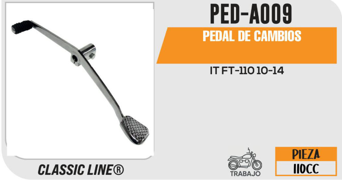 PEDAL DE CAMBIOS CROMADO