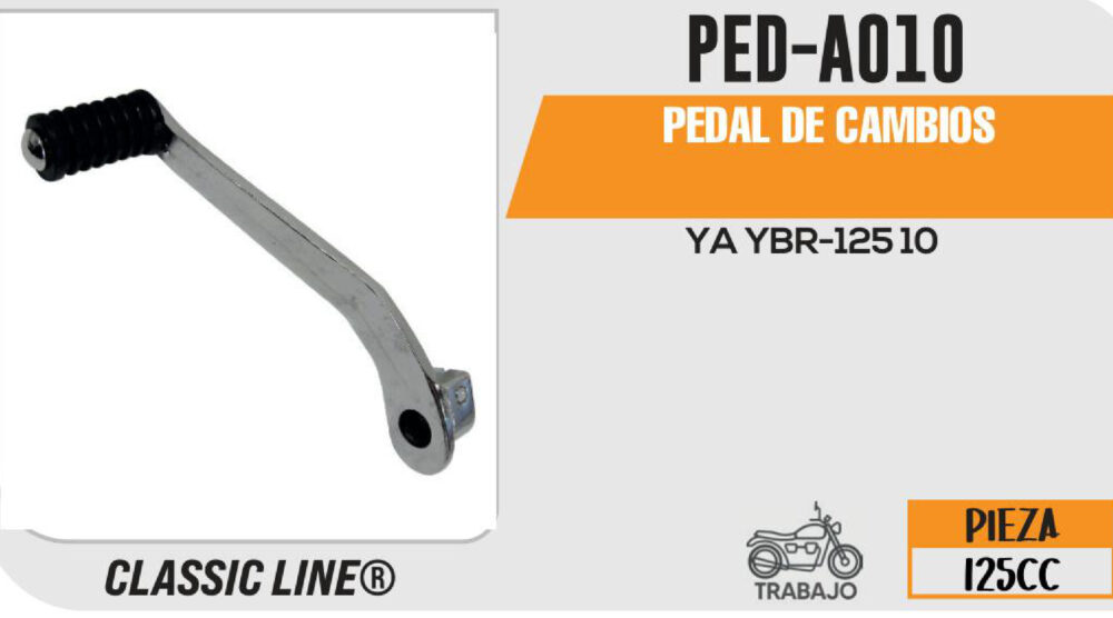 PEDAL DE CAMBIOS CROMADO