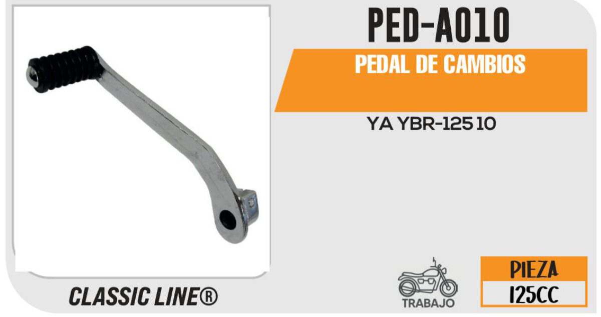 PEDAL DE CAMBIOS CROMADO