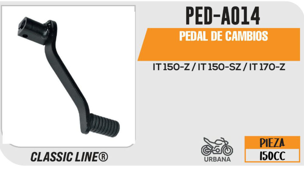 PEDAL DE CAMBIOS NEGRO