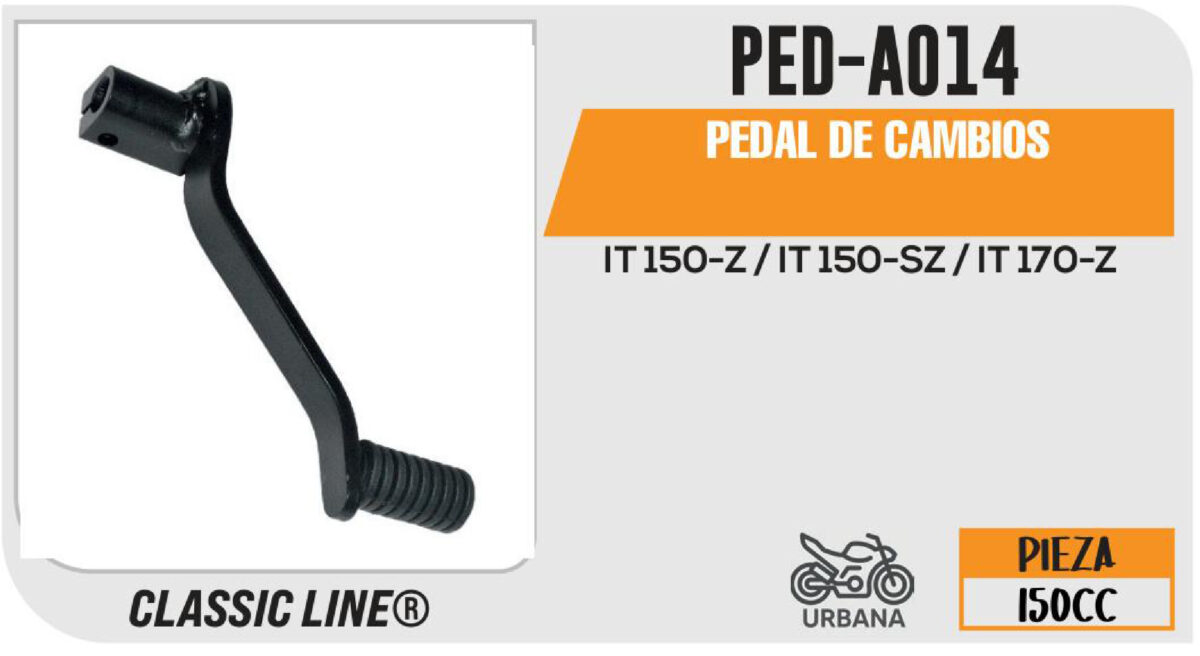 PEDAL DE CAMBIOS NEGRO