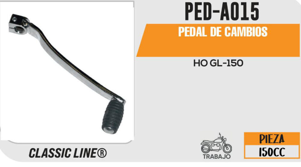 PEDAL DE CAMBIOS CROMADO