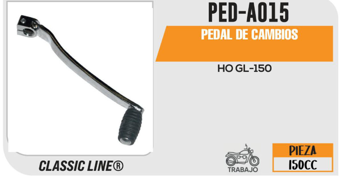 PEDAL DE CAMBIOS CROMADO