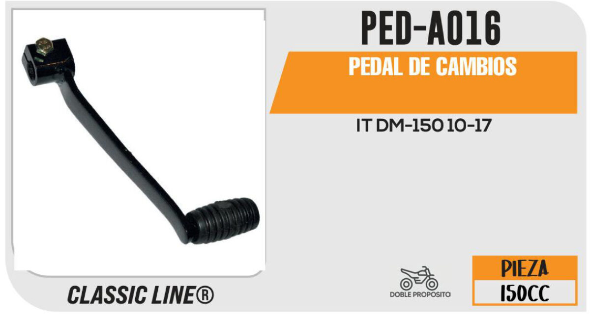PEDAL DE CAMBIOS NEGRO